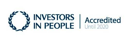 Investors in People. Accredited until 2020.>